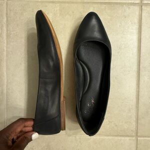 Crown Vintage Black Leather Loafers